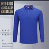 Camisa tipo polo de manga larga ropa de trabajo camiseta logo word estampado camisa cultural ropa para personal de empresa bordado en la ropa