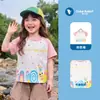 Top Casual de Meia-manga para o Verão de 2025 Camiseta de Algodão Puro de Manga Curta de Verão Fina Roupas para Bebês para Meninos e Meninas