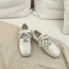 Estilo Francés Plano de Ballet Zapatos de Entrenamiento Alemanes para Mujer 2026 Otoño Nuevos Zapatos Blancos Deportivos Casuales Zapatos de Tabla Zapatos de Forrest Gump