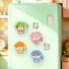 Imán de Refrigerador de la Tienda de Frutas Dulces Meow de Venta Caliente Caja Misteriosa Gatito Lindo Ramo de Frutas Pegatina Magnética Juguete de Moda Figura