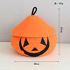 Halloween Home Abóbora com Tampa Corda de Algodão Tecido Cesta de Armazenamento Criativo Sala de Estar Mesa de Centro Mesa de Artigos Diversos Caixa de Armazenamento