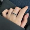 S925 Sterling Silver Three-color Zircon Star Ring Empilhado para Usar Ins Elegante High-end Light Luxury Simples All-match Niche