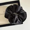 Scrunchie Plissado Color-Blocking Coreano com um Toque Elegante, Sensação de Luxo, Elástico de Cabelo Tecido que Define a Cintura, Acessório de Cabelo