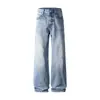 Ropa para Hombre Maple House / 2026 Nuevo Estilo Europeo y Americano Jeans Simples Holgados de Pierna Recta con Diseño Floral