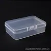 Caja de Plástico Rectangular de PP Multiespecificación Transparente para Piezas Pequeñas Tarjetas Postales Material de Oficina con Tapa Organización de Escritorio para Coche