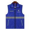 Chaleco de Censo Económico Nacional Chalecos Reflectantes de Bolsillo Múltiple para Voluntarios Personalizados Ropa de Trabajo para Actividades Logo Impreso Personalizado