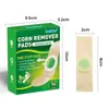 Parche para Eliminar Maíz Sumifun Núcleo Verde Removedor de Maíz Amazon Transfronterizo Parche para el Cuidado de los Pies K00002201