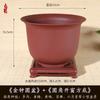 Maceta para Bonsái con Forma de Campana Transfronteriza para Plantas Suculentas y Orquídeas, Maceta de Resina Imitación Arena Púrpura