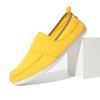 Zapatos de lona sin cordones para hombre, de moda juvenil, transpirables, informales, clásicos, combinables, suaves y cómodos, de caña baja.