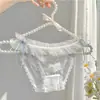 Calcinha Sexy de Renda para Meninas Jovens, Forro 100% Algodão, Respirável, Sem Costura, Alto Apelo Estético, Estilo Puro Desejo, Tanga de Cintura Baixa