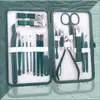 Conjunto de 18 Peças de Cortadores de Unha de Aço Inoxidável, Cortadores de Unha para Manicure, Tesouras de Unha, Ferramentas de Beleza para Pedicure, Conjunto Portátil