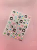Nuevas pegatinas de arte para uñas de muñeca estilo milenio vintage con diseños de flores y piano, populares uñas postizas DIY para presionar al por mayor