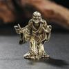18 adornos de metal arhat adornos pequeños latón sólido estatua de Buda decoración de escritorio para el hogar oficina regalos hechos a mano