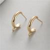 Pendientes de plata 925 con forma de hoja de estilo europeo y americano, con temperamento irregular, para mujer, venta al por mayor