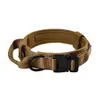 Collar táctico para mascotas, collar de perro de nailon engrosado y resistente al desgaste con hebilla de liberación rápida, adecuado para perros medianos y grandes, collar de entrenamiento para perros, personalizable