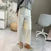 Jeans skinny de quatro vias azul claro da moda, super modelador, estilo outono, calça cigarette cropped de cintura alta feminina, novidade para 2026