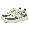 Zapatos de Suela Gruesa Talla Grande 47 Transfronterizos para Hombre 46 Bloques de Color Blanco y Negro Zapatos Casuales Que Aumentan la Altura Ligeros Estudiante Modernos Zapatos Deportivos para Hombre