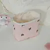 Bolsa de Armazenamento com Cordão de Laço Macio e Glutinoso com Grade de Diamante Grande Capacidade Portátil Acolchoada com Cordão Bolsa de Armazenamento Em Estoque Atacado