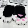 Patas de Animal de Pelúcia Fofas para Cosplay em Convenções de Anime, Luvas que Fazem Barulho