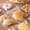 Bolsa de Embalaje para Pan Bagel Transparente para Alimentos Bolsa Autoadhesiva Galleta Huevo Tarta Horneado Bolsa Autosellante Pastel