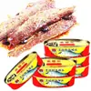 Peixe em Conserva com Feijão Fermentado 148g, Frutos do Mar Prontos para Comer, Peixes Pequenos, Comida Instantânea, Peixe em Conserva, Carne de Peixe em Conserva
