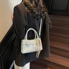 Bolsa de design de nicho All-match de alta qualidade para mulheres 2025 Nova moda Bolsa crossbody Bolsa feminina portátil para trabalho Bolsa quadrada pequena