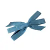 Pinza para el pelo de mezclilla con lazo lateral, pinza de resorte anudada, accesorio de pelo simple coreano para adulto, adorno para la cabeza, flor para el pelo