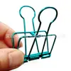 Tamaño grande, mediano y pequeño cada uno 10 colores clip carpeta hueco de cola larga clip para libro clip de papel stock de fábrica de origen transfronterizo
