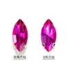 Rombus de Fondo Puntiagudo Marquise Cristal Taladro de Garras con Agujero Cosido a Mano Taladro Base K Blanca DIY Ropa Vestido de Boda Accesorios Hechos a Mano