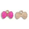 Gravata Borboleta Colorida Pingente Gota de Óleo DIY Acessórios de Joias em Liga Pulseira Chaveiro Brincos Pingente Decorativo