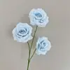 Flor Artificial Rosa Diamante de 3 Cabeças Arranjo de Flores para Casamento Decoração de Shopping Center Arranjo de Flores para Casamento Flor de Seda para Casamento