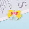 Colgante de Aleación con Goteo de Aceite diy Mano Aretes Cuerda para el Cabello Llavero Accesorios Sobre de Bebida Luna Lazo