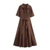 Vestido camisa de popelina, superventas de AliExpress estilo europeo y americano, moderno, versátil, cómodo y elegante