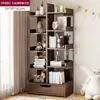 Apartamento pequeño, estantería simple, de pared, de pie, pequeña, estante de almacenamiento moderno, diseño minimalista y moderno, adecuado para uso doméstico, estantería para dormitorio