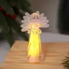 Transfronteiriço Novo LED Luminoso Anjinho Acrílico Cristal Anjo Enfeites Decoração de Natal Anjo Luz Noturna