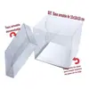 Caja Transparente Amazon 10X10X10Cm con Tapas Superior e Inferior, Caja de Empaque para Mascotas Más Vendida