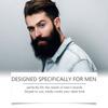 EAST MOON Cera para Cuidado de Barba de Madera de Cedro Crema para Cuidado de Barba de Madera de Cedro para Hombres Barba Nutritiva Fuerte
