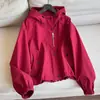 2026 Chaqueta con Capucha Casual Urbana Funcional Holgada Cortavientos Ropa Exterior Superior Chaqueta Mujer Venta al por Mayor N6BW721