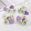 Flor Margarida Simulada Acessórios DIY Feitos à Mão Adorno de Cabeça Decorativo Enfeites para Decoração de Casa Crisântemo de 5 Cabeças Flor Presilha de Cabelo