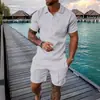 Camisa Polo Casual de Moda de Verano para Hombre con Estampado 3D Solapa de Traje