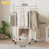 Estante de Secado de Ropa de Piso Simple Transfronterizo para Uso Doméstico en el Dormitorio, Estante de Ropa Móvil para Balcón, Colgador de Ropa Fácil de Usar para Secado
