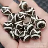 Cuentas Dzi de Ondas de Agua en Blanco y Negro Cuentas Sueltas de Jade 14mm Pulsera de Ágata Accesorios para Joyería Cuentas