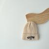 Chapéu Tricotado Infantil de Outono e Inverno Estilo Coreano Quente Proteção de Orelha Chapéu de Lã Estilo Letra Chapéu de Bebê Fashion para Homens e Mulheres