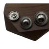 Botão de Metal Listrado Giratório para Terno Casaco de Lã Tricotado Botão Simples Versátil Decorativo Botão Costurado à Mão