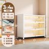 Librero de Acero con Puerta Vitrina Librero de Piso a Prueba de Polvo Hierro Hecho a Mano Vitrina Gabinete de Almacenamiento para el Hogar Gabinete de Almacenamiento