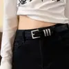 Cinturón Negro para Estudiantes, Estilo Coreano, Cinturón Decorativo de Jeans de Gama Alta, Cinturón Sencillo para Mujer, Nuevo Modelo 2026, Estilo Universitario