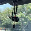 Colgante de calabaza de madera de durazno natural para coche, amuleto de paz, decoración de loto de madera de durazno para coche, regalo de bendición de área escénica de alta gama