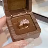 Anillo de Flor Rosa Sweet Bling Nicho Moda de Alta Gama Exquisito Temperamento Versátil Único Estilo de Lujo Ligero Anillo