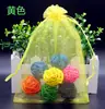 Bolsas de Organza al por Mayor en Stock con Opción de Imprimir Logo, Paquetes de Muestra para Regalo, Bolsas Transparentes de Empaque, Bolsas de Gasa Perlada de Color Sólido con Cordón