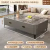 Mesa de Centro para Sala de Estar, Adecuada para Apartamentos Pequeños, Nuevo Modelo 2026, Lujo Ligero con un Toque de Alta Gama, Mesa de Centro con Almacenamiento de Pie y Combinación de Mueble para TV